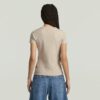 Ribbad t-shirt med ärm Ribbad t-shirt med ärm