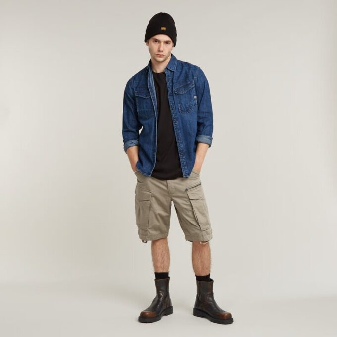 Rovic Zip Relaxed Shorts Rovic Zip Relaxed Shorts