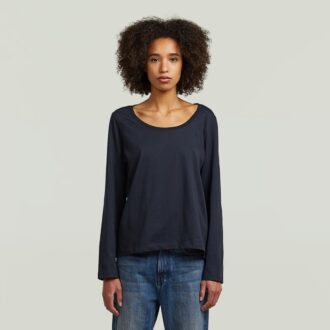 Rundringad långärmad t-shirt