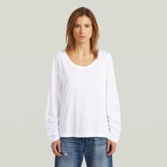 Rundringad långärmad t-shirt