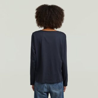 Rundringad långärmad t-shirt