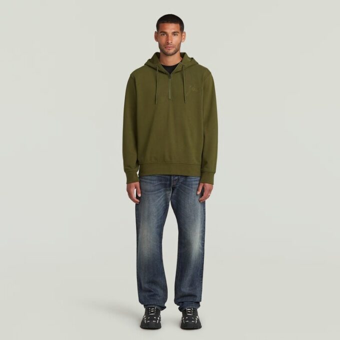 Script Half Zip Hoodie