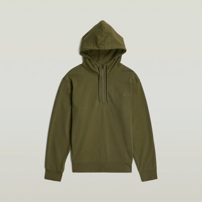 Script Half Zip Hoodie