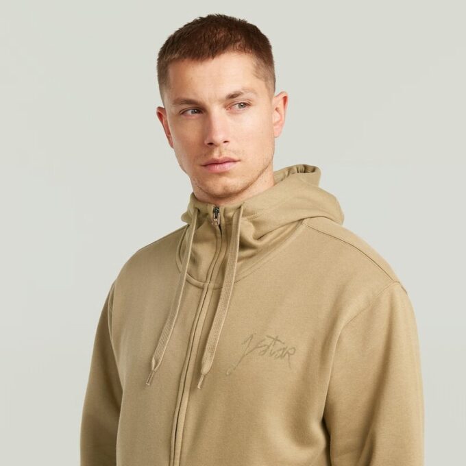 Script Hoodie med dragkedja Script Hoodie med dragkedja