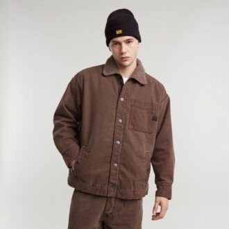 Sherpajacka med boxig passform
