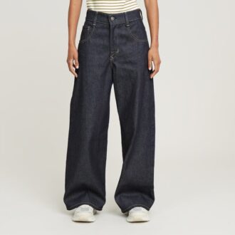 Skater Långa Jeans Med Höga Pocket Och Lösa