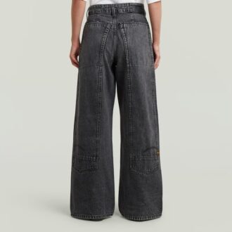 Skater Långa Jeans Med Höga Pocket Och Lösa
