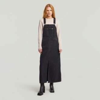 Skater Maxi Dungaree-klänning