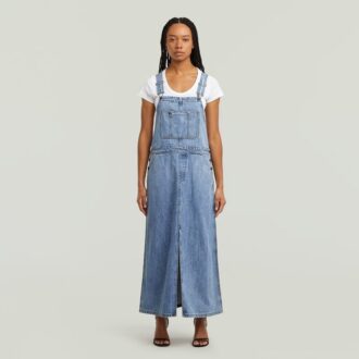 Skater Maxi Dungaree-klänning