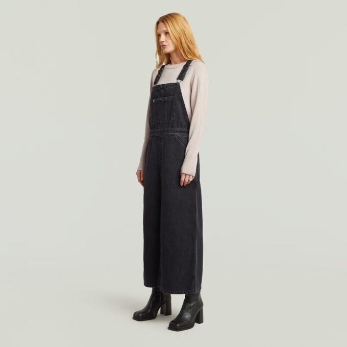 Skater Maxi Dungaree-klänning Skater Maxi Dungaree-klänning