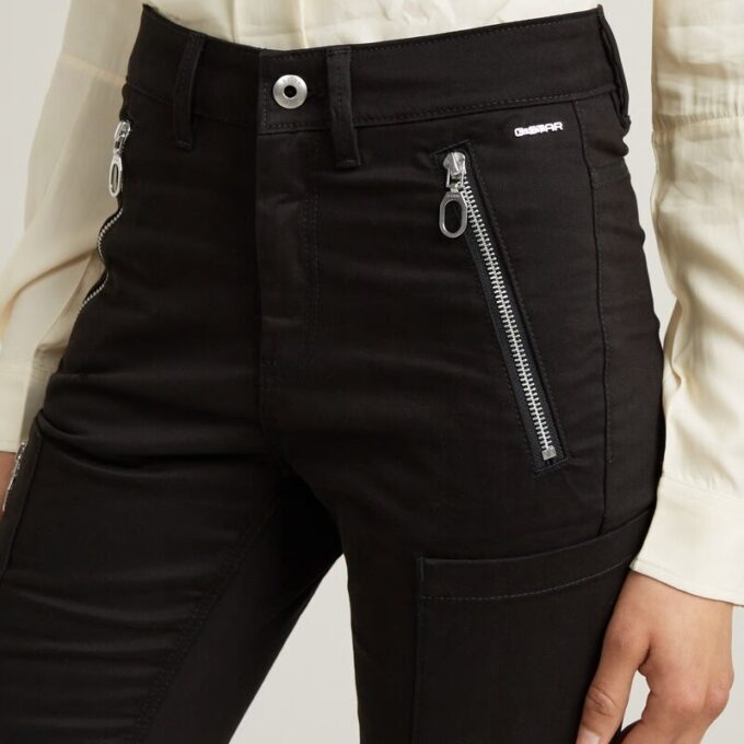 Skinny Cargobyxor med Biker-motiv