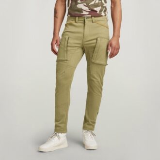 Skinny cargobyxor med dragkedja och fickor i 3D