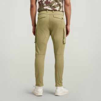 Skinny cargobyxor med dragkedja och fickor i 3D