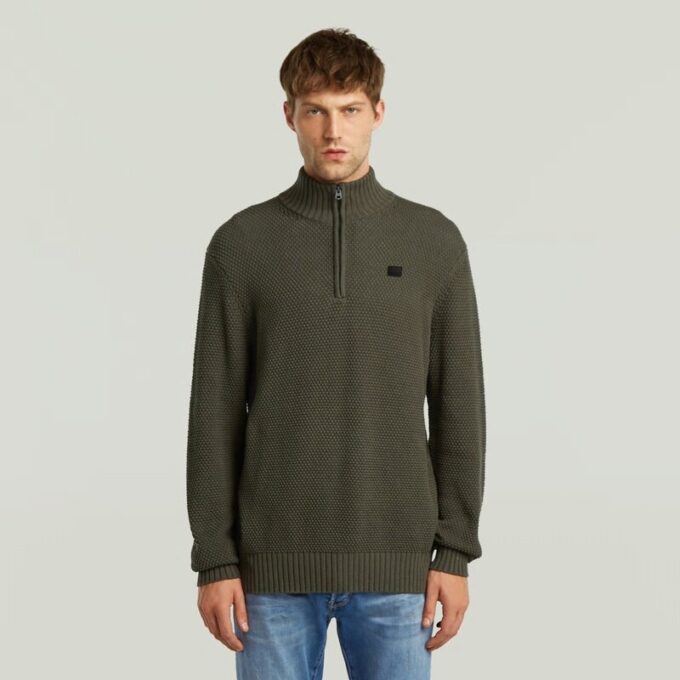 Skipper Stickad med Honey Comb-struktur Skipper Stickad med Honey Comb-struktur
