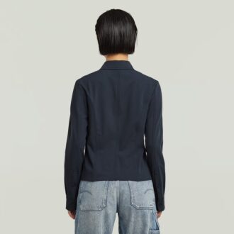 Slim-fit skjorta med dragkedja