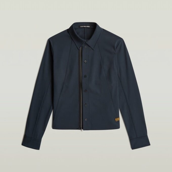 Slim-fit skjorta med dragkedja Slim-fit skjorta med dragkedja
