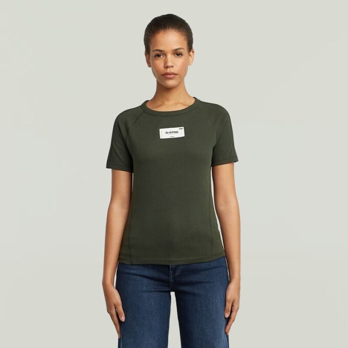 Slim-T-shirt med Embro Patch