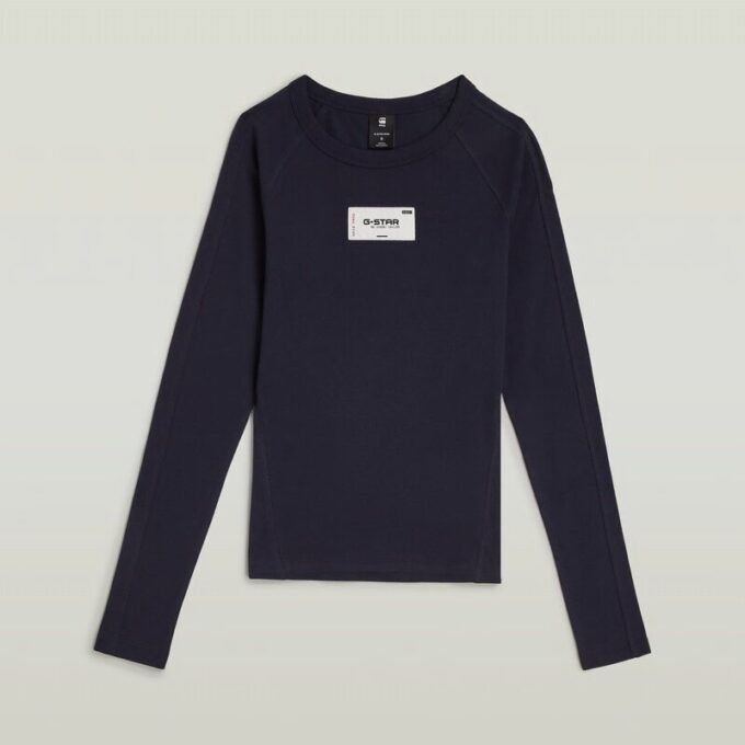 Slim-T-shirt med Embro Patch Slim-T-shirt med Embro Patch