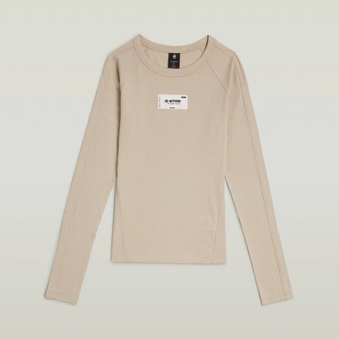 Slim-T-shirt med Embro Patch Slim-T-shirt med Embro Patch