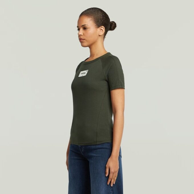 Slim-T-shirt med Embro Patch