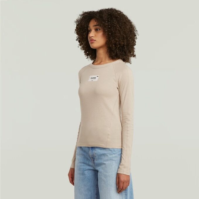 Slim-T-shirt med Embro Patch Slim-T-shirt med Embro Patch