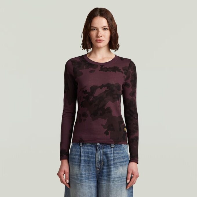 Slim-T-shirt med Heltryck Slim-T-shirt med Heltryck