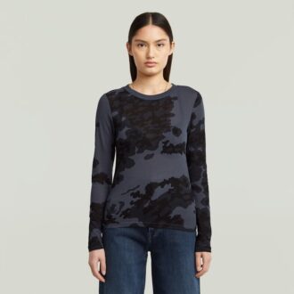 Slim-T-shirt med Heltryck