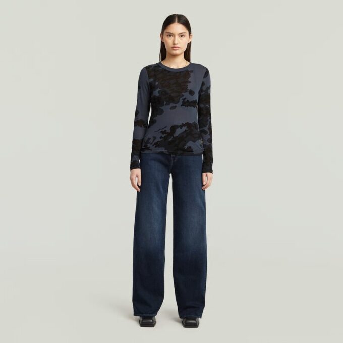 Slim-T-shirt med Heltryck Slim-T-shirt med Heltryck