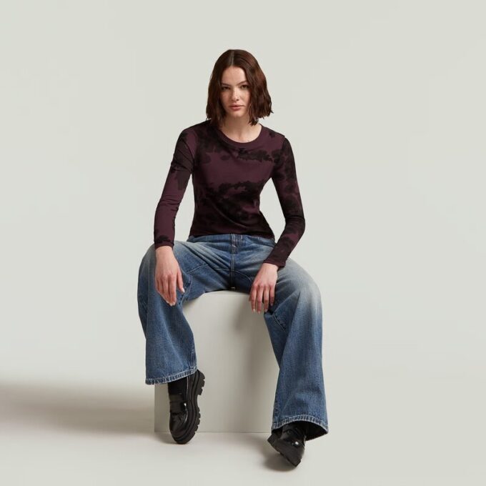 Slim-T-shirt med Heltryck Slim-T-shirt med Heltryck