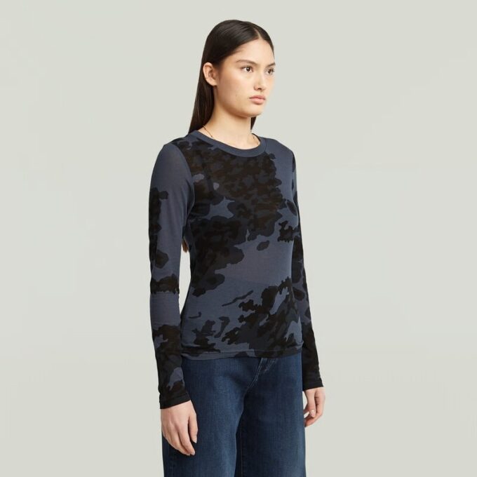 Slim-T-shirt med Heltryck Slim-T-shirt med Heltryck