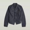 Slimmad Selvedge-jacka med kant och dragkedja Slimmad Selvedge-jacka med kant och dragkedja
