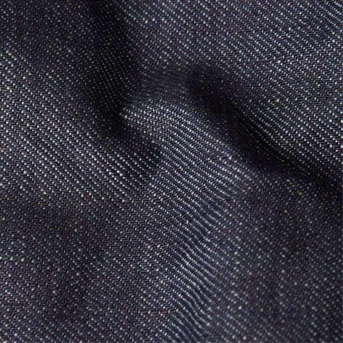 Slimmad Selvedge-jacka med kant och dragkedja Slimmad Selvedge-jacka med kant och dragkedja