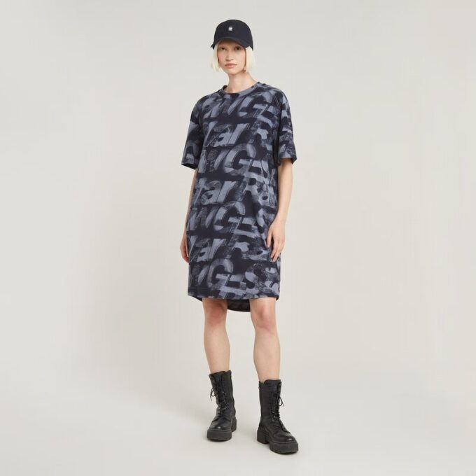 Sprayad Letters Loose Dress Sprayad Letters Loose Dress