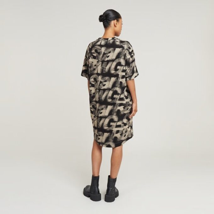 Sprayad Letters Loose Dress Sprayad Letters Loose Dress