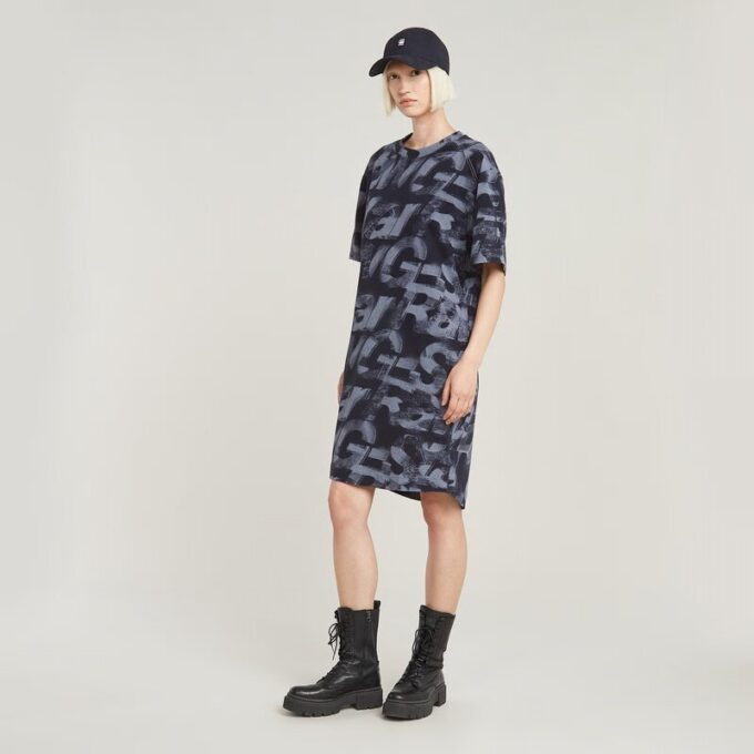 Sprayad Letters Loose Dress Sprayad Letters Loose Dress