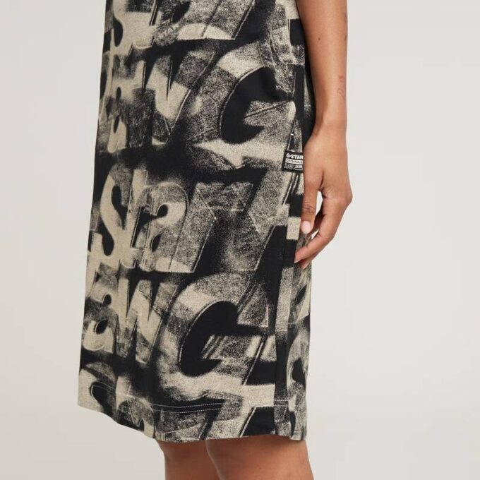 Sprayad Letters Loose Dress Sprayad Letters Loose Dress