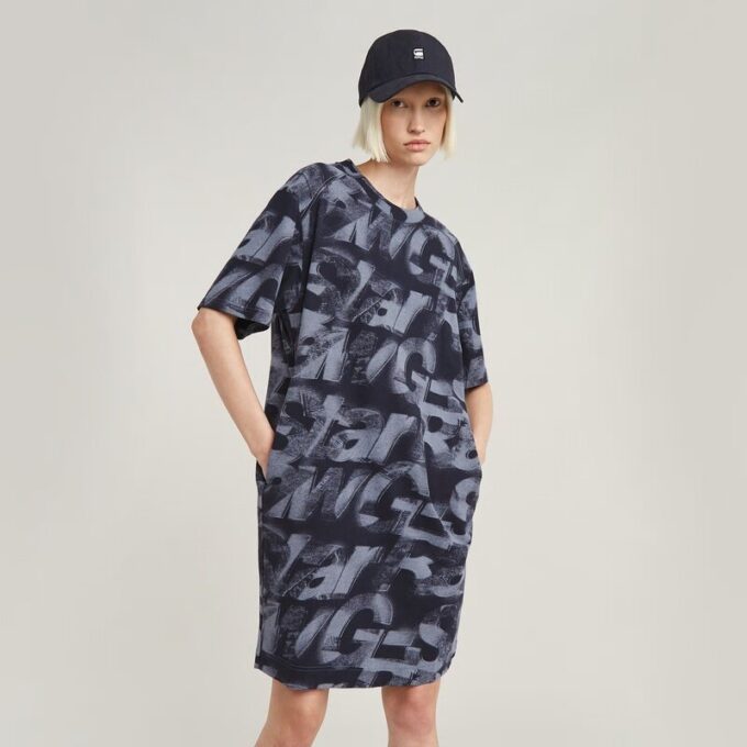 Sprayad Letters Loose Dress Sprayad Letters Loose Dress