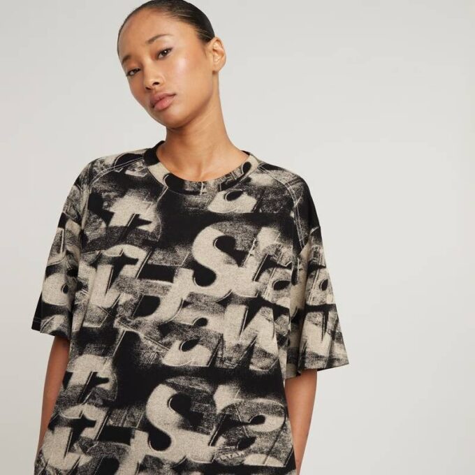 Sprayad Letters Loose Dress Sprayad Letters Loose Dress