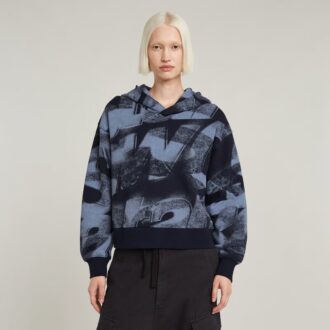 Sprayad Letters Loose Hoodie
