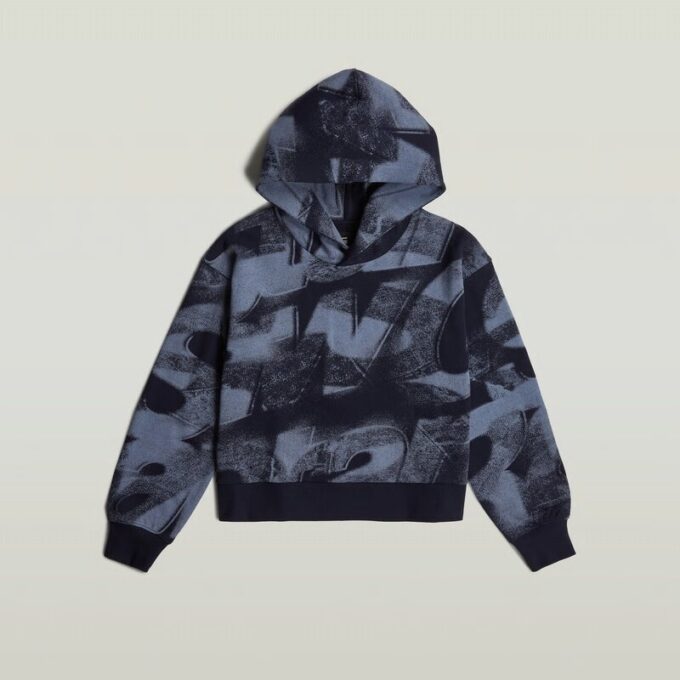Sprayad Letters Loose Hoodie Sprayad Letters Loose Hoodie