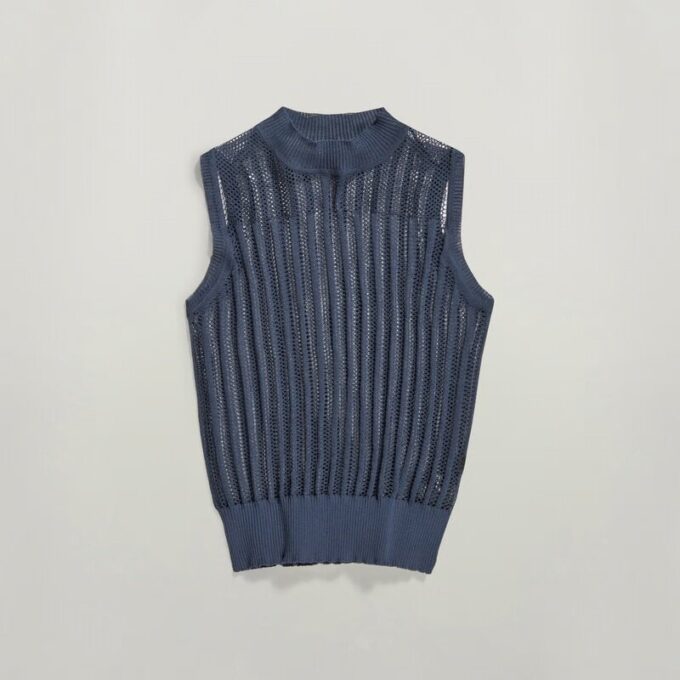 Stickad Pointelle-topp Stickad Pointelle-topp