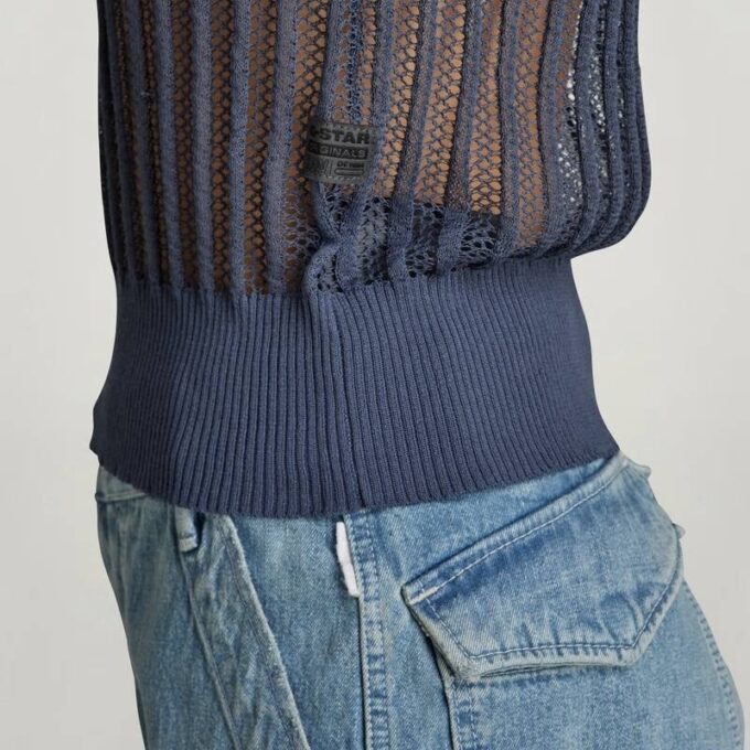 Stickad Pointelle-topp Stickad Pointelle-topp