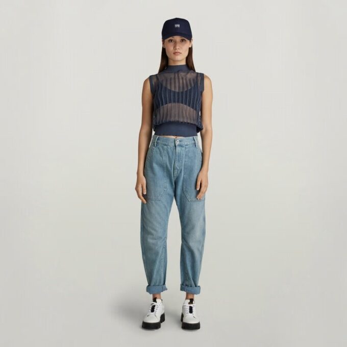 Stickad Pointelle-topp Stickad Pointelle-topp