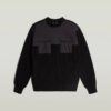Stickad pullover i vävd blandning Stickad pullover i vävd blandning