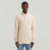 Stickad pullover med halv dragkedja Stickad pullover med halv dragkedja