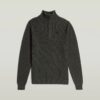 Stickad pullover med halv dragkedja Stickad pullover med halv dragkedja