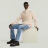 Stickad pullover med halv dragkedja Stickad pullover med halv dragkedja