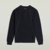 Strukturerad ribbad stickad pullover Strukturerad ribbad stickad pullover