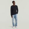 Strukturerad ribbad stickad pullover Strukturerad ribbad stickad pullover