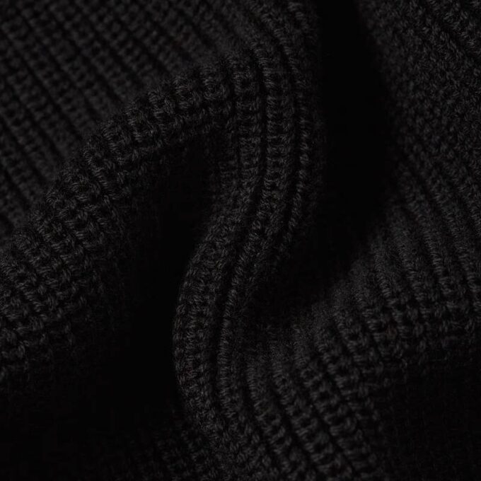 Strukturerad ribbad stickad pullover Strukturerad ribbad stickad pullover